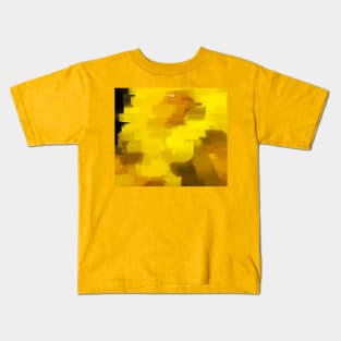 Abstract Yellow Daisy Kids T-Shirt